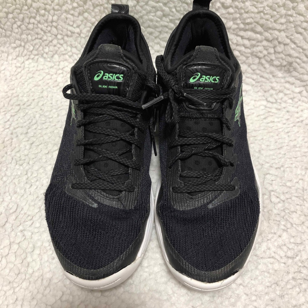 asics - 美品 アシックス バスケットシューズ 24㎝ ブラック グリーン