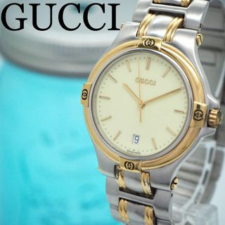 グッチ(Gucci)の497 GUCCI グッチ時計　メンズ腕時計　コンビ　ヴィンテージ　ゴールド(腕時計(アナログ))