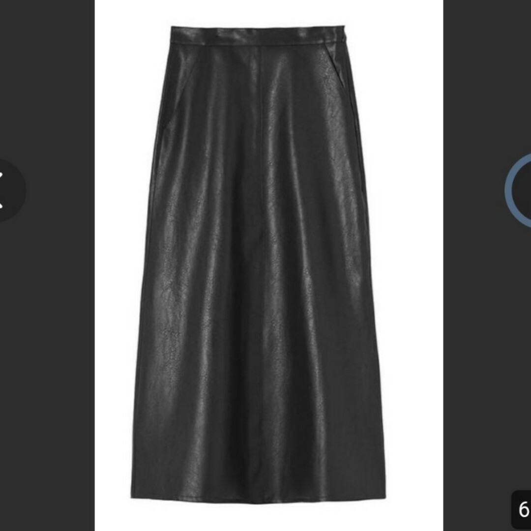 STYLE DELI(スタイルデリ)のエコレザーAラインスカート レディースのスカート(ロングスカート)の商品写真