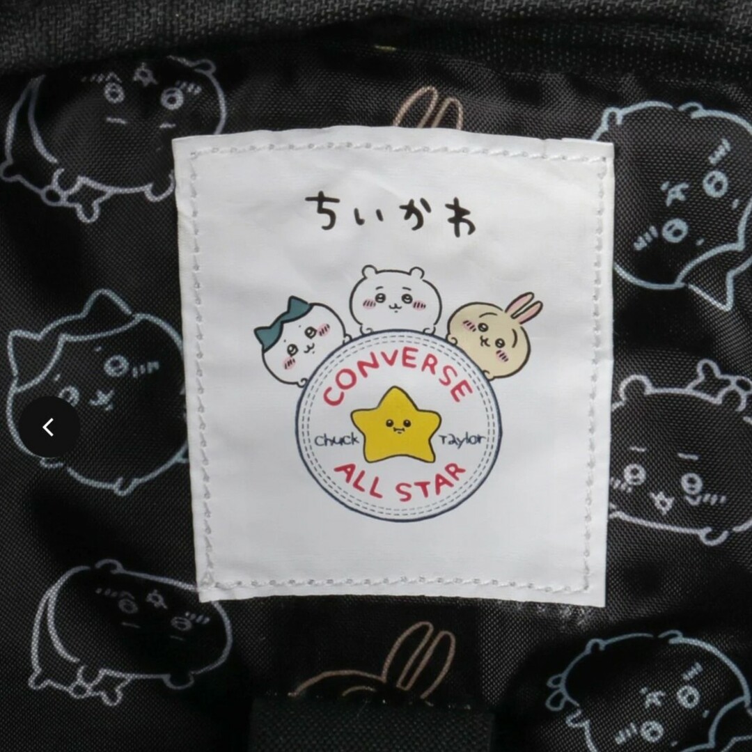 CONVERSE - ちいかわ コンバース バックパック リュック 黒 CONVERSE - ちいかわ コンバース バックパック リュック 黒