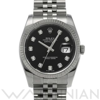 ロレックス(ROLEX)の中古 ロレックス ROLEX 116234G V番(2008年頃製造) ブラック /ダイヤモンド メンズ 腕時計(腕時計(アナログ))