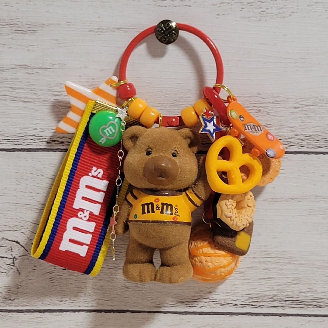 くまさん🐻じゃらじゃらｷｰﾎﾙﾀﾞｰOrange ハンドメイドのアクセサリー(キーホルダー/ストラップ)の商品写真