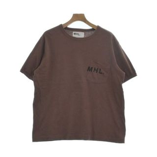 エムエイチエル(MHL.)のMHL. エムエイチエル Tシャツ・カットソー XL 茶 【古着】【中古】(Tシャツ/カットソー(半袖/袖なし))