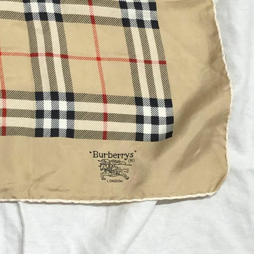 BURBERRY(バーバリー)のBURBERRY バーバリー チェック柄 バンダナ スカーフ 小物 ブランド レディースのファッション小物(バンダナ/スカーフ)の商品写真