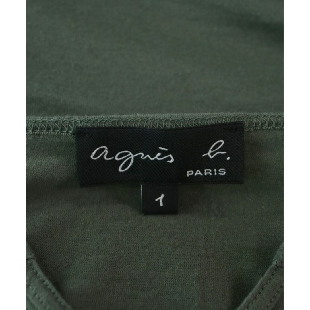 agnes b.(アニエスベー)のAgnes b. アニエスベー Tシャツ・カットソー 1(S位) 緑系 【古着】【中古】 レディースのトップス(カットソー(半袖/袖なし))の商品写真