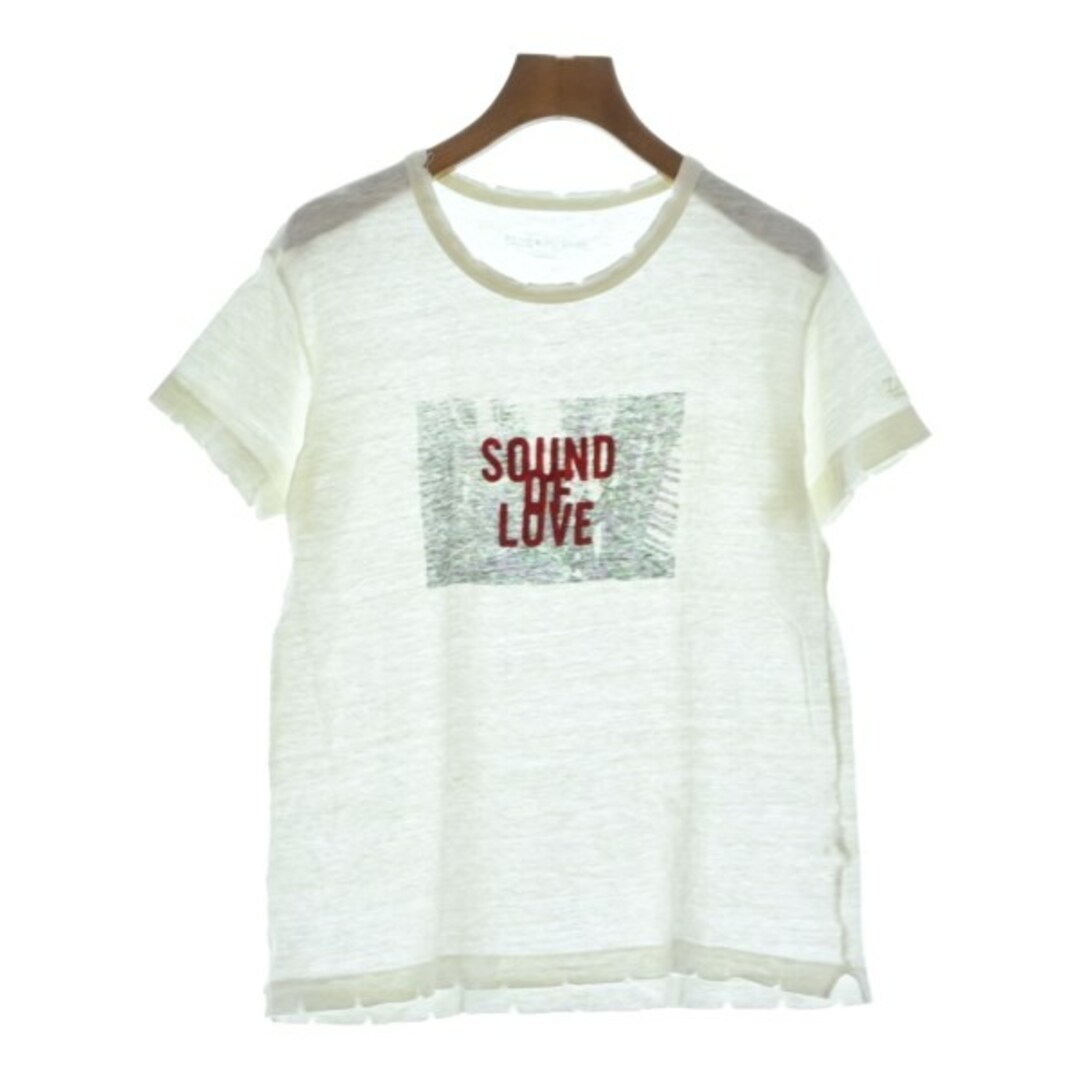 Zadig&Voltaire(ザディグエヴォルテール)のZADIG & VOLTAIRE Tシャツ・カットソー F 白 【古着】【中古】 レディースのトップス(カットソー(半袖/袖なし))の商品写真