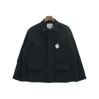 WTAPS ダブルタップス カバーオール 01(S位) 黒 【古着】【中古】(カバーオール)