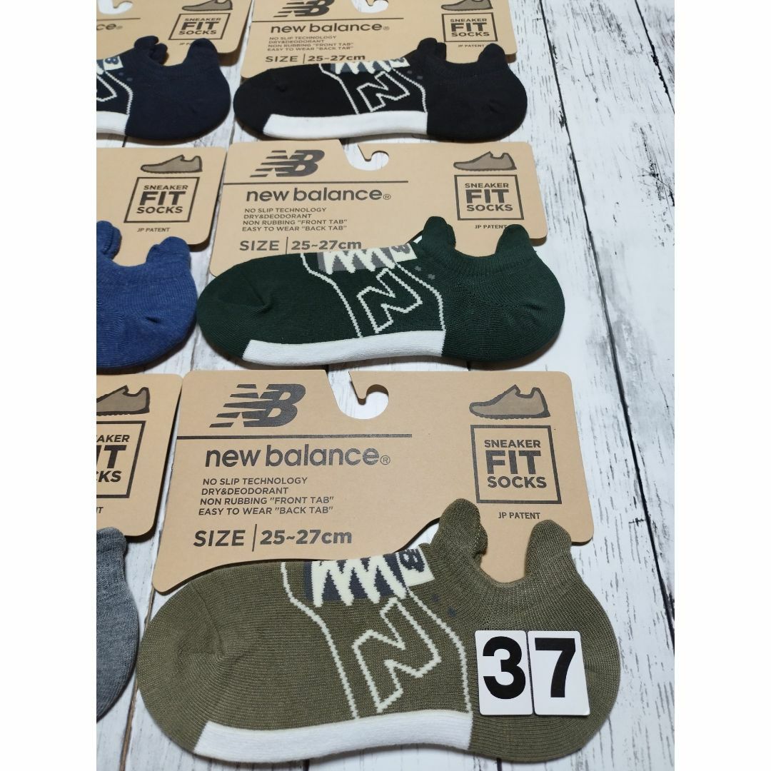 New Balance(ニューバランス)の(37)新作モデル　６色６足組　ニューバランスFITソックス　メンズ メンズのレッグウェア(ソックス)の商品写真