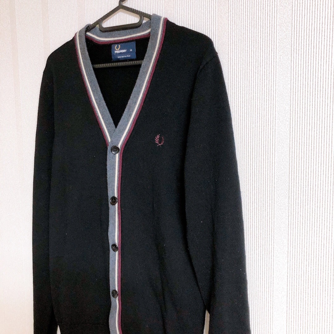 美品【FRED PERRY】フレッドペリー カーディガン メリノウール