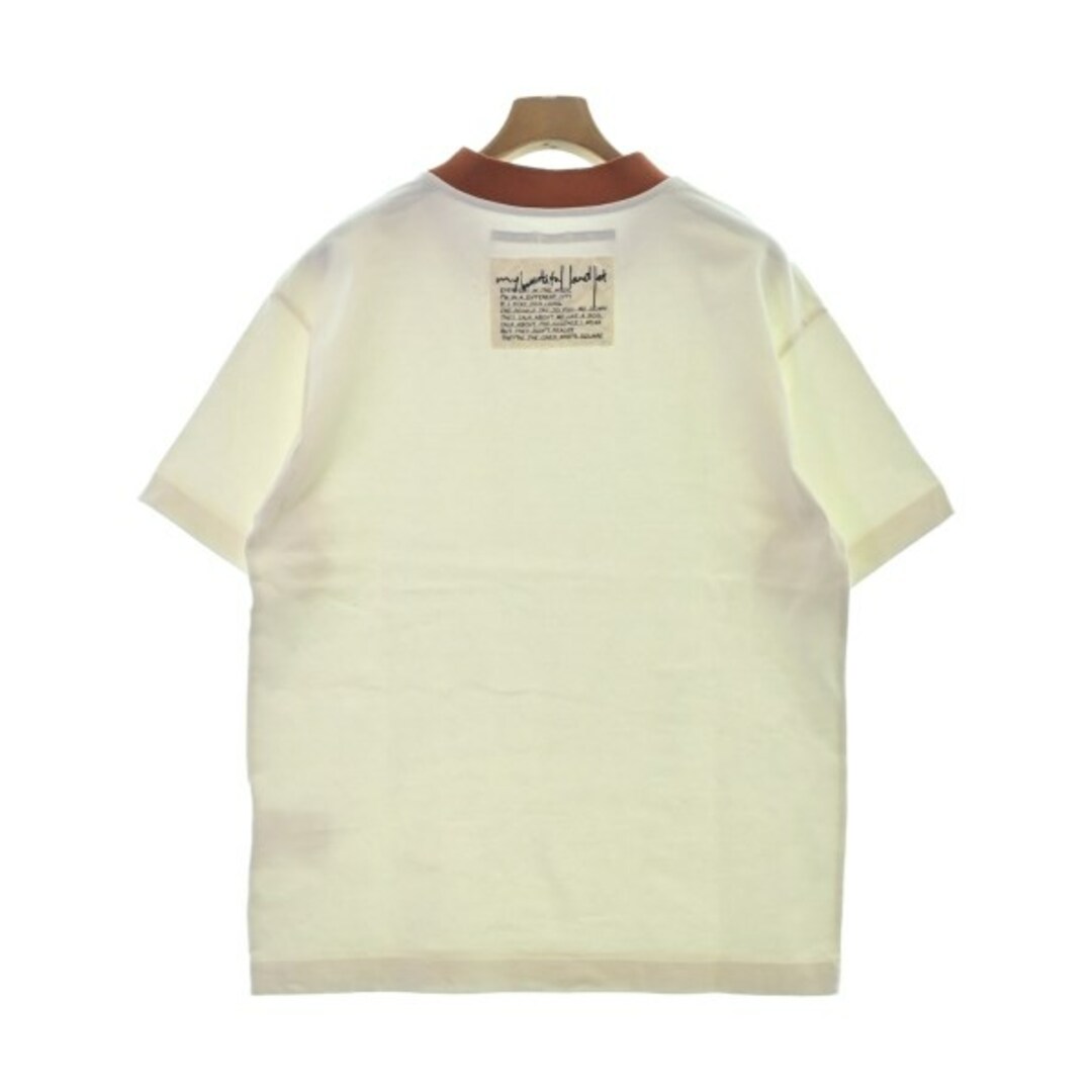 my beautiful landlet(マイビューティフルランドレット)のmy beautiful landlet Tシャツ・カットソー 1(S位) 白 【古着】【中古】 メンズのトップス(Tシャツ/カットソー(半袖/袖なし))の商品写真