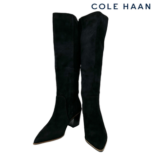 コールハーン(Cole Haan)の〈美品〉COLE HAAN コールハーン【22.5】サイドジップ ロングブーツ(ブーツ)