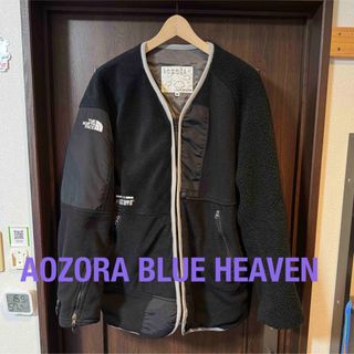 AOZORA BLUE HEAVEN パッチワークフリースジャケット　ブラック(ブルゾン)