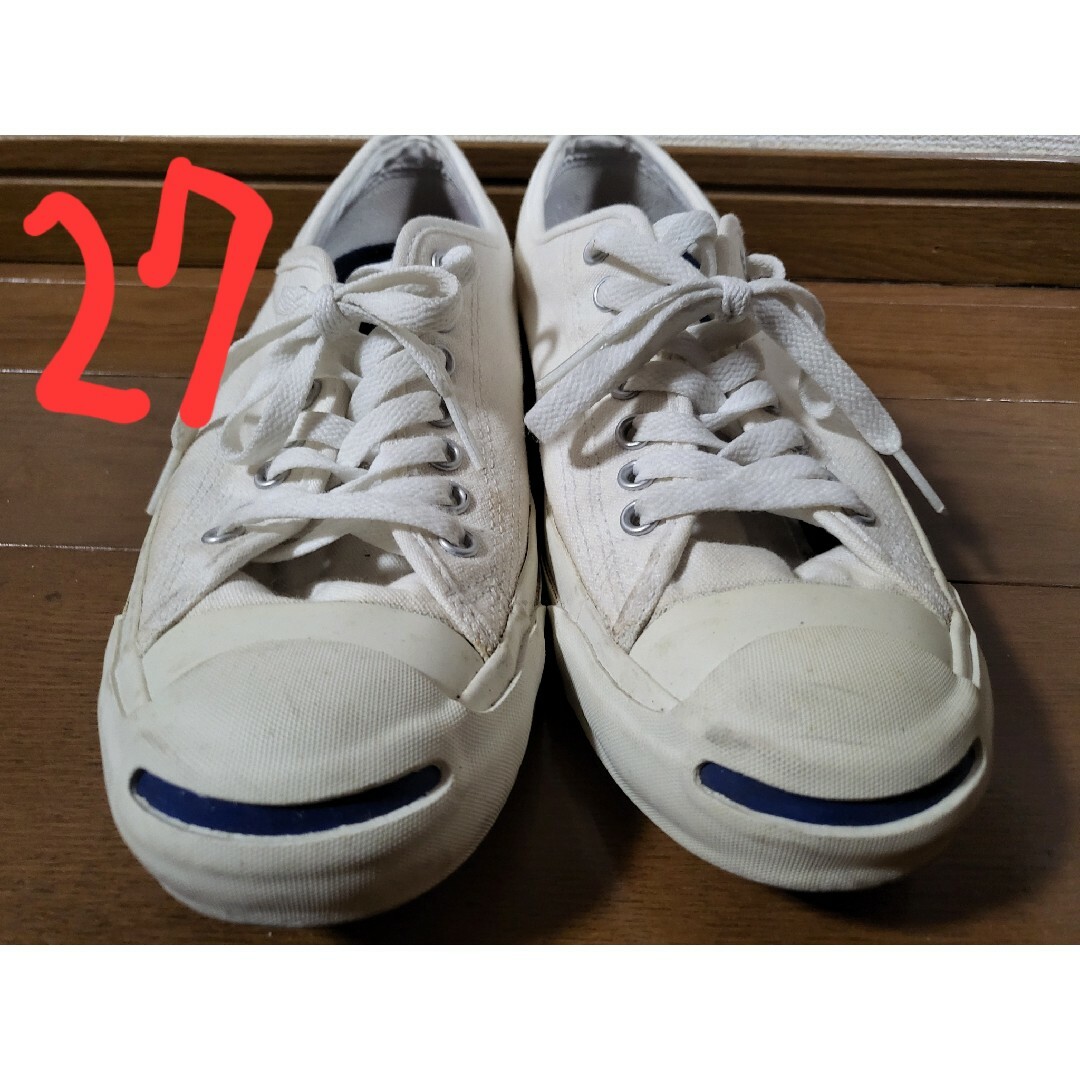 CONVERSE(コンバース)のCONVERSE JACK PURCELL WHITE/27.0cm/美品 メンズの靴/シューズ(スニーカー)の商品写真