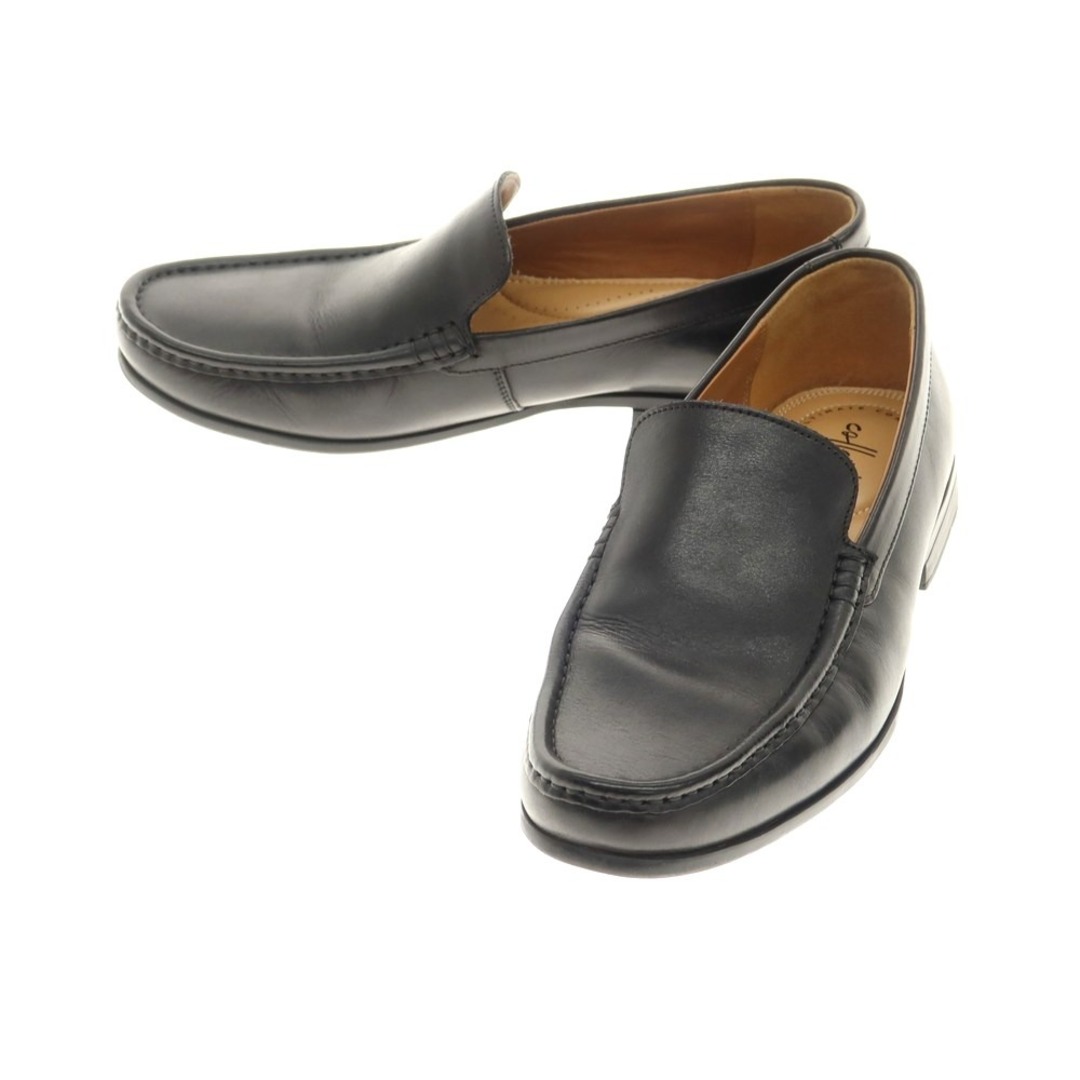 Clarks(クラークス)の【中古】クラークス Clarks Claude Plain ヴァンプ モカシン ローファー ブラック【サイズ6】【メンズ】 メンズの靴/シューズ(ドレス/ビジネス)の商品写真