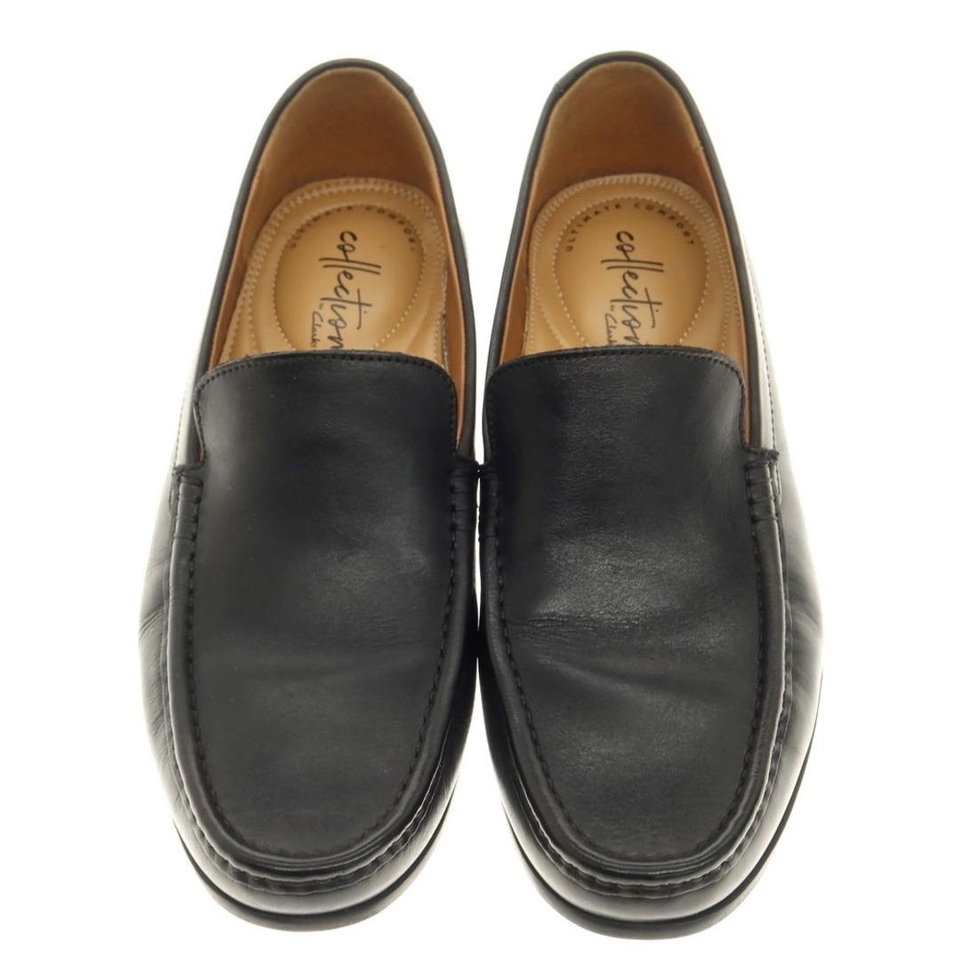 Clarks(クラークス)の【中古】クラークス Clarks Claude Plain ヴァンプ モカシン ローファー ブラック【サイズ6】【メンズ】 メンズの靴/シューズ(ドレス/ビジネス)の商品写真