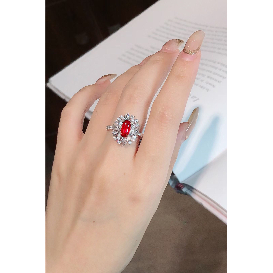 天然 ルビー ダイヤモンド リング 1.03ct k18 ¥ レディースのアクセサリー(リング(指輪))の商品写真