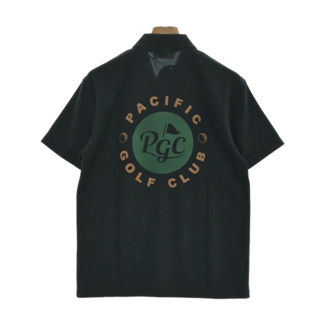 Pacific GOLF CLUB パシフィックゴルフクラブ ポロシャツ S 黒 【古着】【中古】 メンズのトップス(ポロシャツ)の商品写真