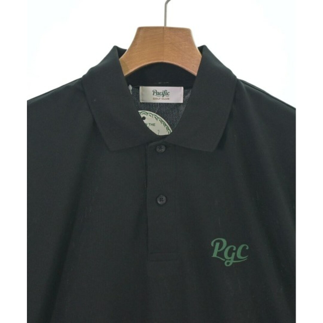 Pacific GOLF CLUB パシフィックゴルフクラブ ポロシャツ S 黒 【古着】【中古】 メンズのトップス(ポロシャツ)の商品写真