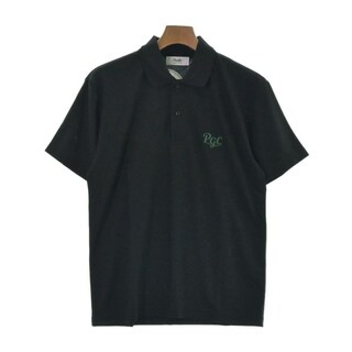 Pacific GOLF CLUB パシフィックゴルフクラブ ポロシャツ S 黒 【古着】【中古】(ポロシャツ)