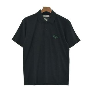 Pacific GOLF CLUB パシフィックゴルフクラブ ポロシャツ S 黒 【古着】【中古】(ポロシャツ)