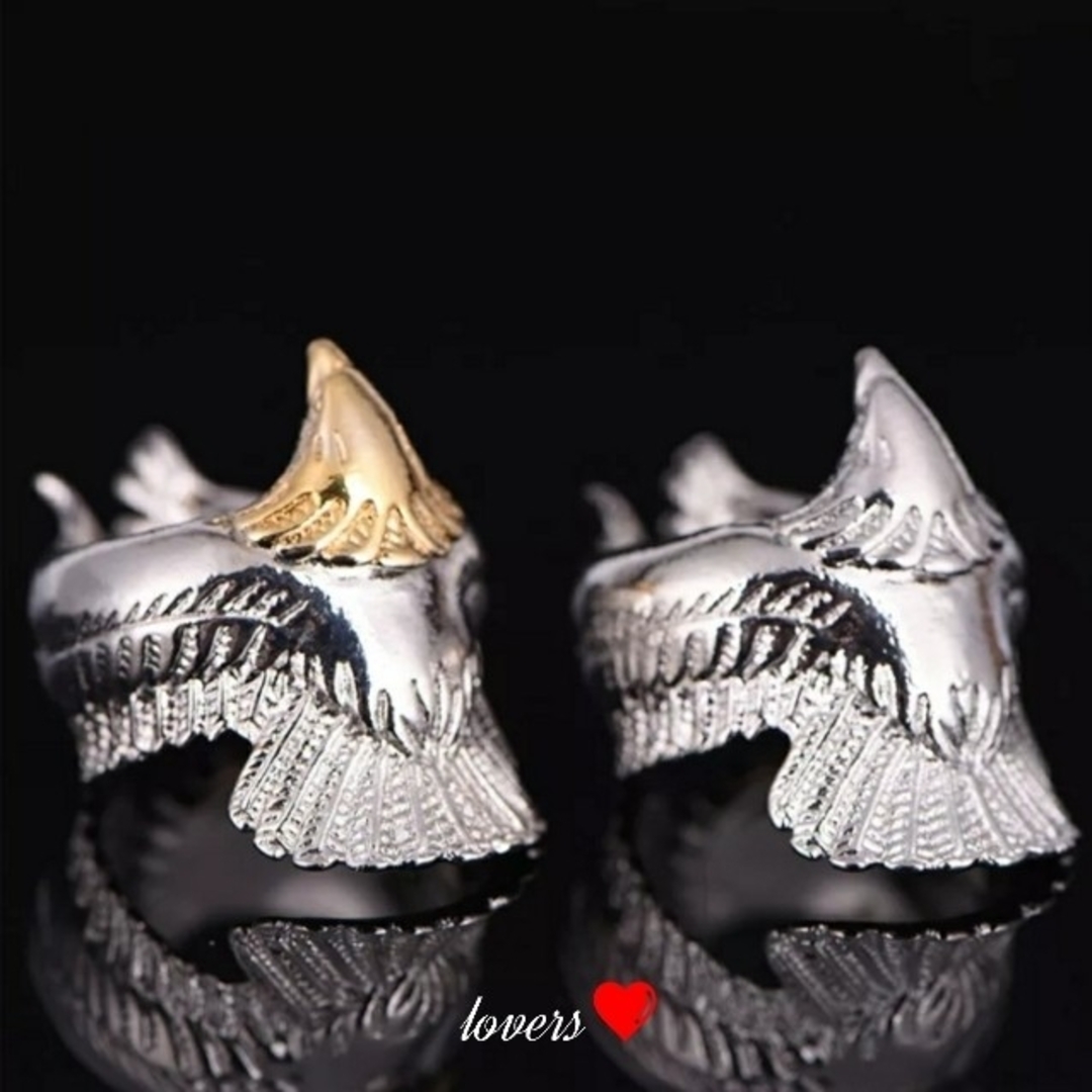 送料無料28号クロムシルバーゴールドイーグルリング指輪クロムハーツゴローズ好きに メンズのアクセサリー(リング(指輪))の商品写真
