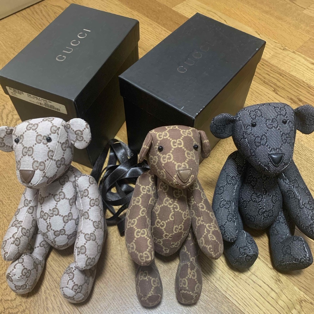 Gucci(グッチ)のグッチ　ぬいぐるみ３点 キッズ/ベビー/マタニティのおもちゃ(ぬいぐるみ/人形)の商品写真