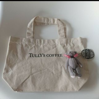 タリーズコーヒー(TULLY'S COFFEE)の新品　タリーズ　布　トートバッグ　コットンバッグ　ランチバッグ　くま　まとめて(キャラクターグッズ)