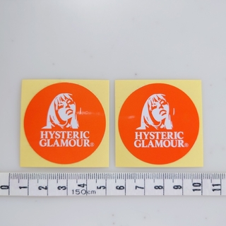 ヒステリックグラマー(HYSTERIC GLAMOUR)のヒステリックグラマー ステッカー2枚 正規品 非売品 ヴィクセンガール オレンジ(その他)