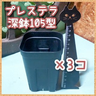 [普通郵便発送]プレステラ深鉢 105型 ×3個(プランター)