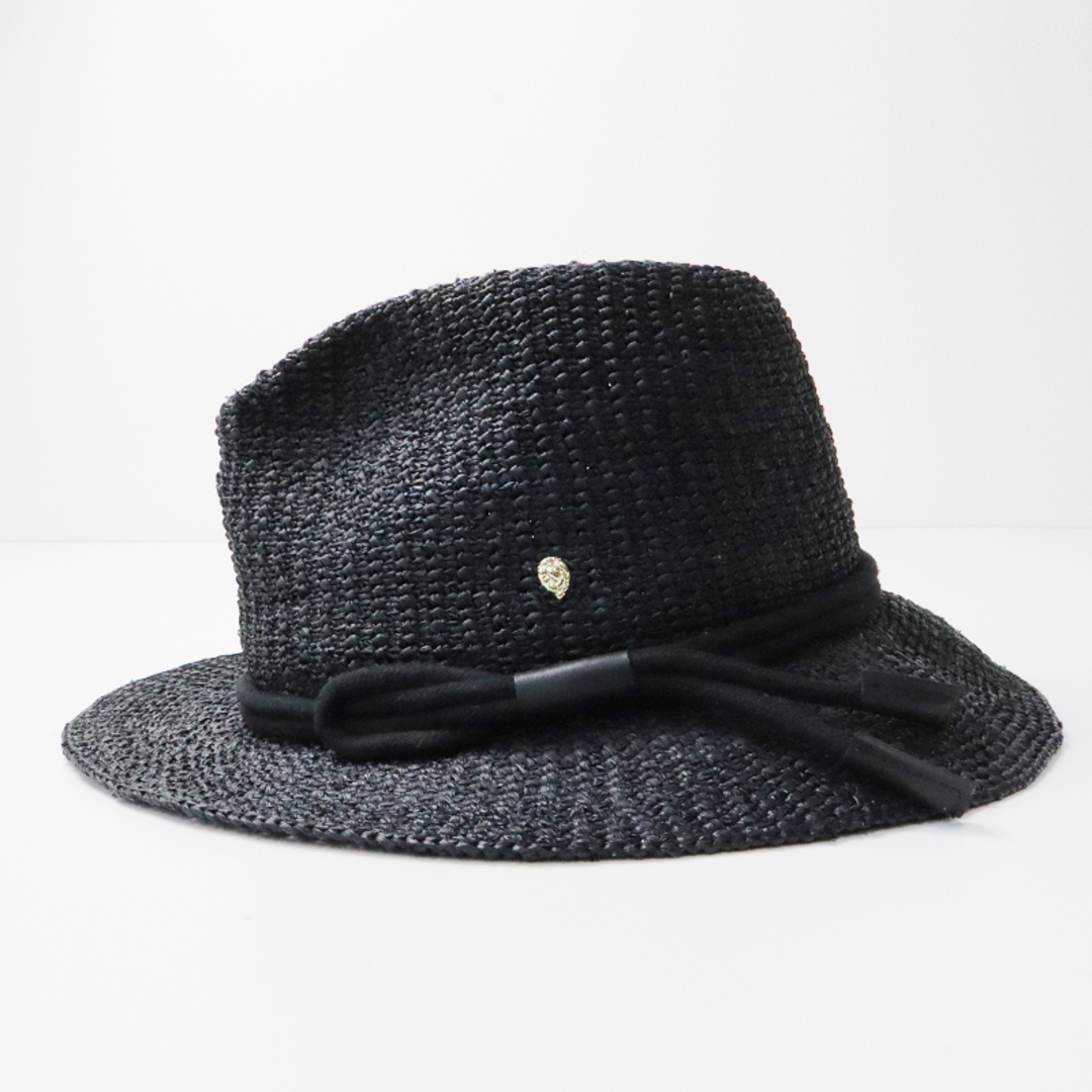 HELEN KAMINSKI(ヘレンカミンスキー)の美品 ヘレンカミンスキー HELEN KAMINSKI BILBAO FEDORA ラフィアハット/ブラック 小物【2400013645751】 レディースの帽子(ハット)の商品写真