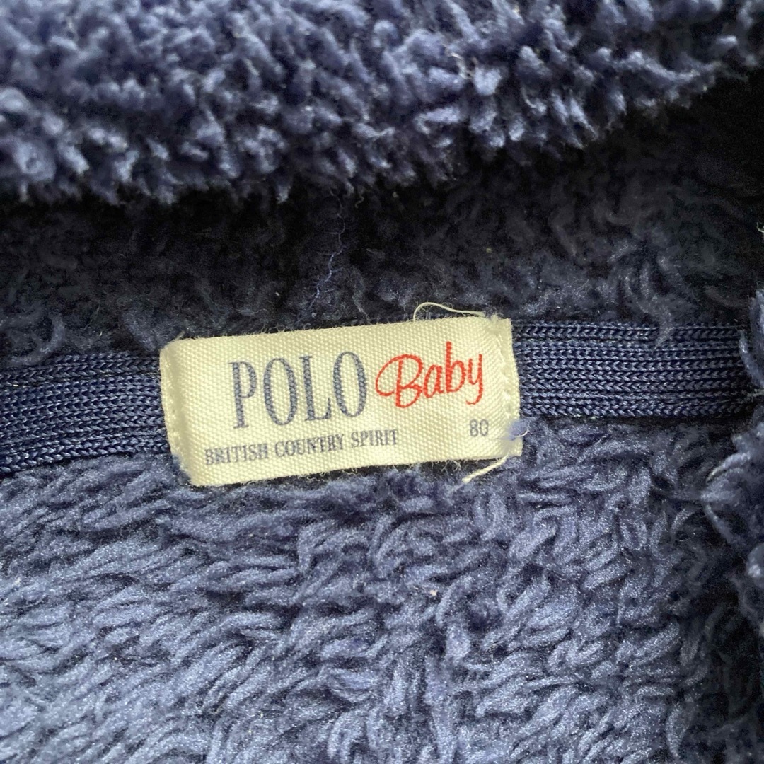 POLO（RALPH LAUREN）(ポロ)のPOLO Baby フリースくま耳カバーオール 80cm キッズ/ベビー/マタニティのベビー服(~85cm)(カバーオール)の商品写真