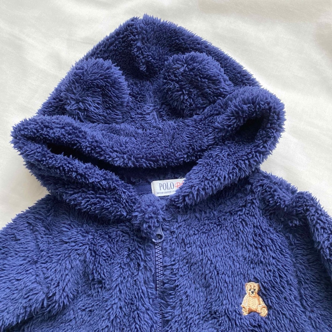 POLO（RALPH LAUREN）(ポロ)のPOLO Baby フリースくま耳カバーオール 80cm キッズ/ベビー/マタニティのベビー服(~85cm)(カバーオール)の商品写真