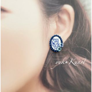 聖夜のビーズ刺繍ピアス(ピアス)