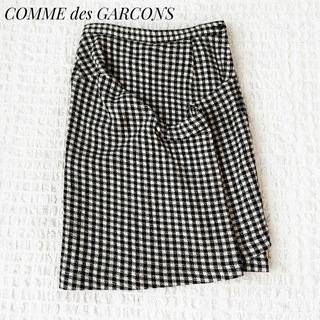 コムデギャルソン(COMME des GARCONS)のコムデギャルソン✳︎変形　チェック　タイト　スカート(ひざ丈スカート)