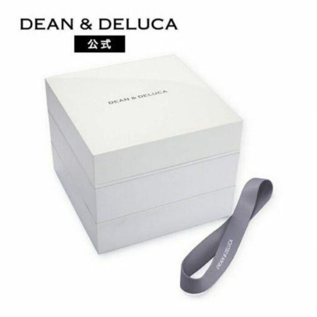 新品☆DEAN & DELUCA 三段重 大 ホワイトインテリア/住まい/日用品