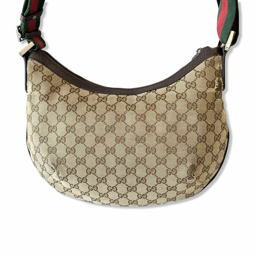 Gucci - グッチ GGキャンバス シェリーライン ショルダーバッグ 斜め