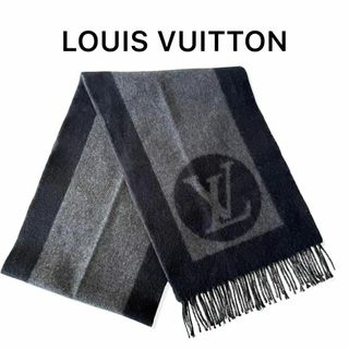 ルイヴィトン(LOUIS VUITTON)のルイヴィトン ノワール ウール アンゴラ メンズ マフラー 72202 ノワール(マフラー)