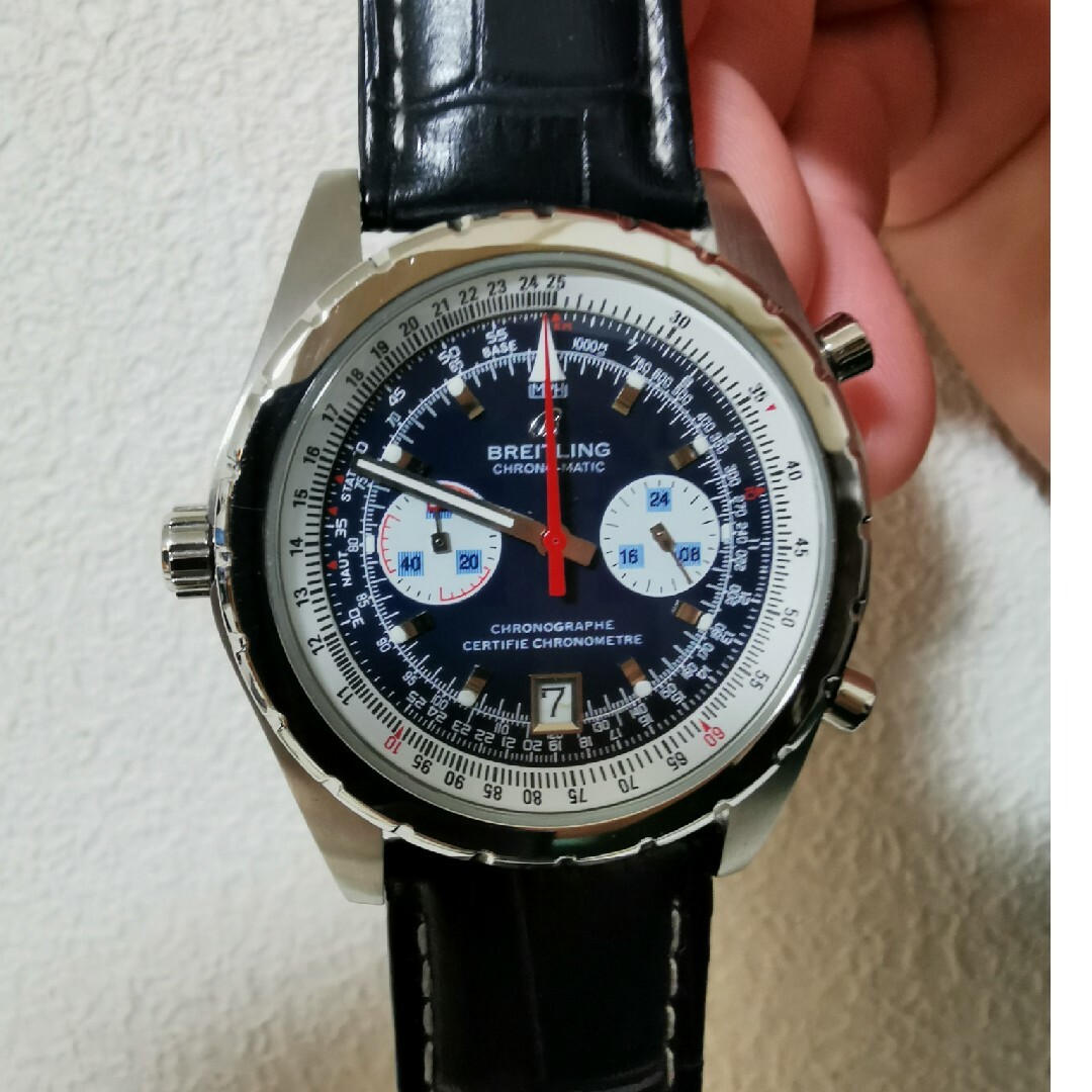クロノグラフ　クオーツ メンズの時計(腕時計(アナログ))の商品写真