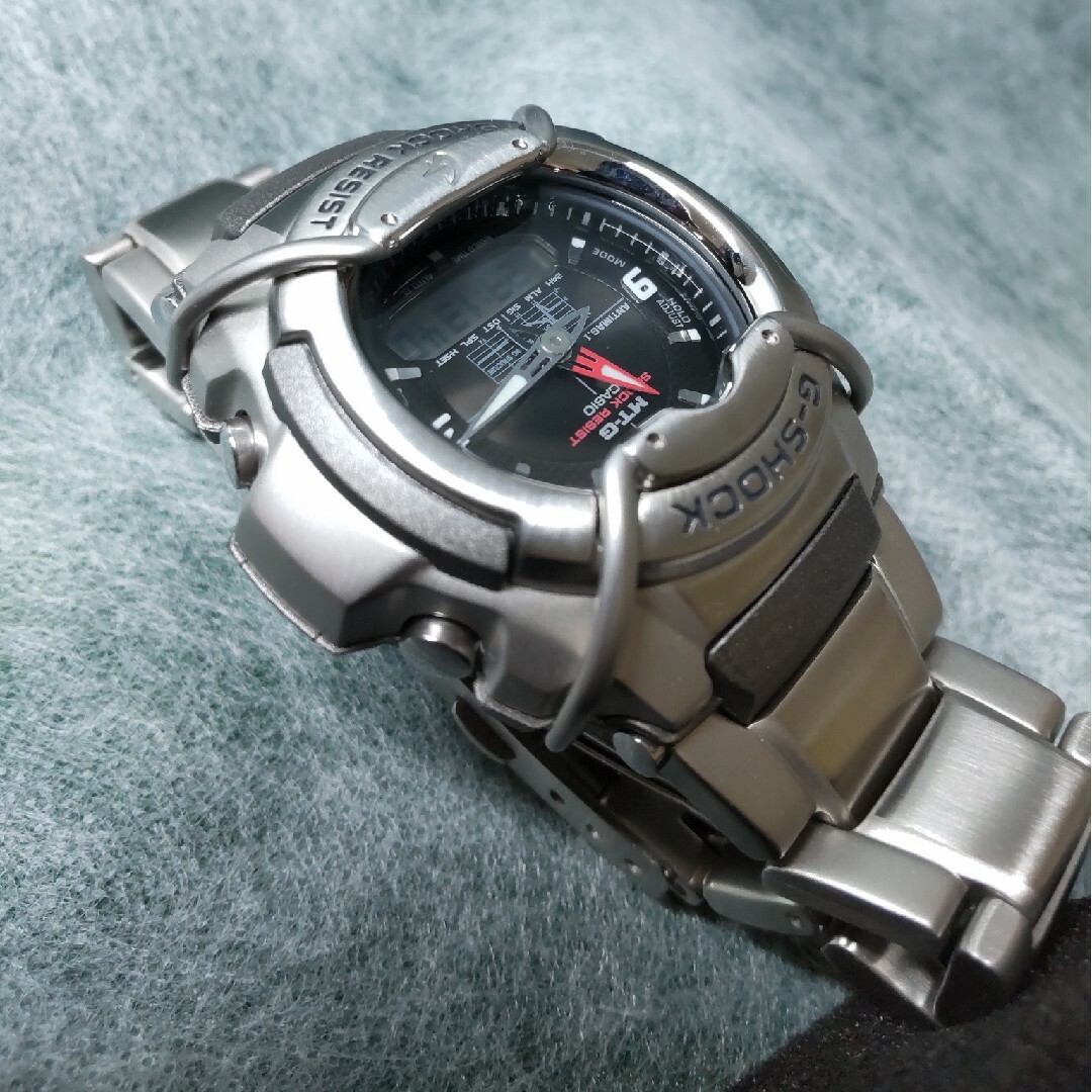 極美品 CASIO G-SHOCK G-011D アナデジ メタルバンド - リング