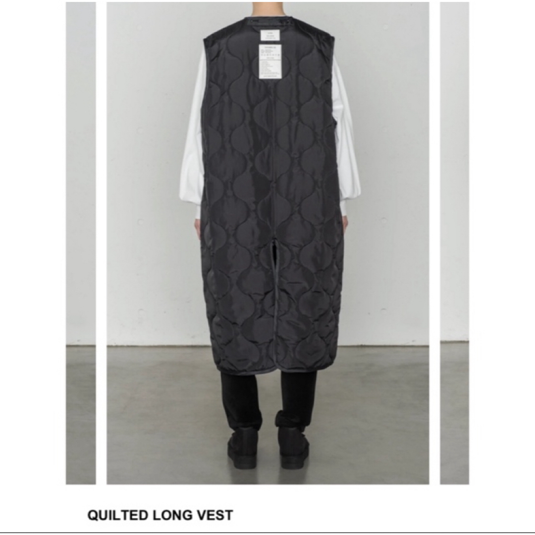 HYKE  QUILTED LONG VESTロングベスト