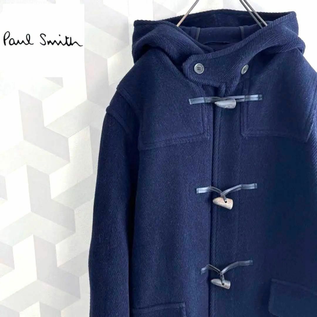 Paul Smith(ポールスミス)の【ポールスミス】日本製 ウール ダッフルコート ネイビー paul smith. メンズのジャケット/アウター(ダッフルコート)の商品写真