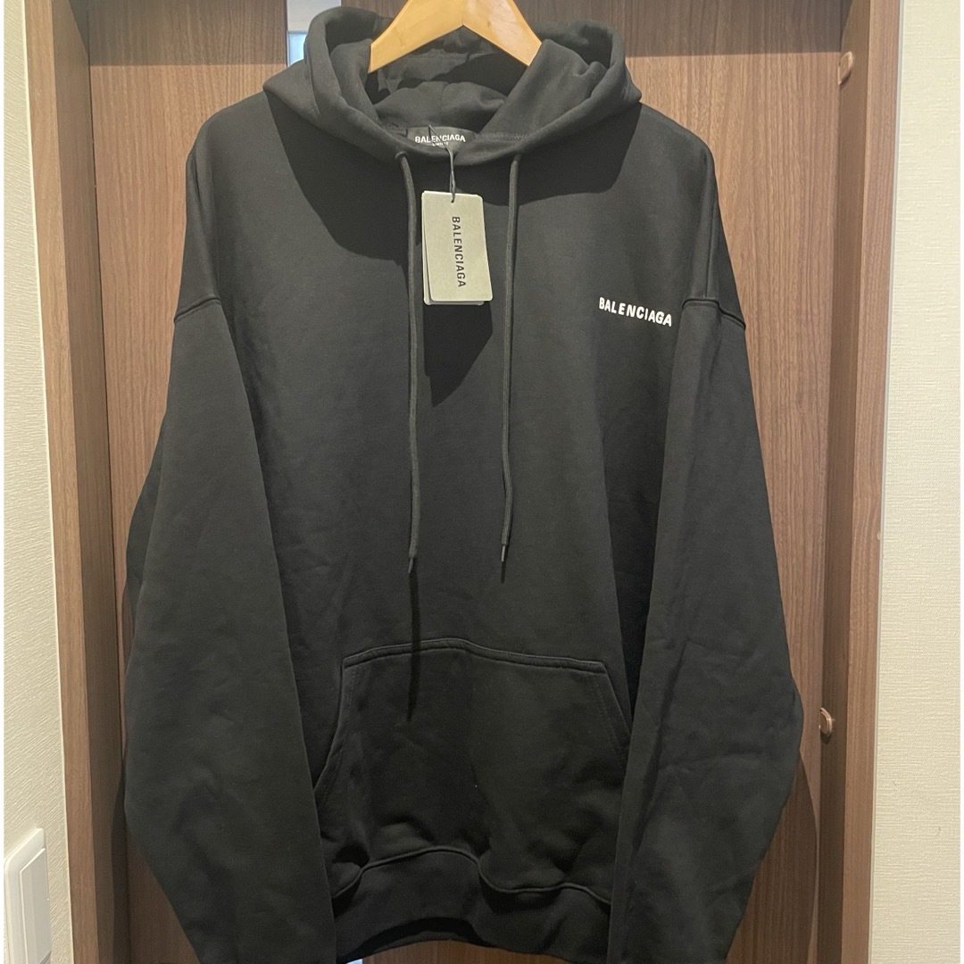 BALENCIAGA - BALENCIAGA バレンシアガ パーカー ブラック L BALENCIAGA - BALENCIAGA バレンシアガ パーカー ブラック L