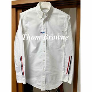 トムブラウン(THOM BROWNE)の✨レア・イタリア製・極美品✨Thom Browne トリコロール シャツ 白(シャツ)