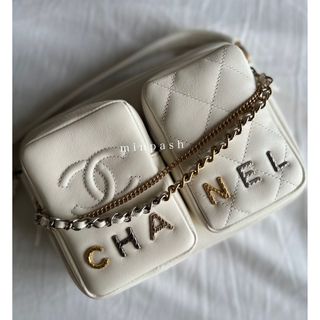 CHANEL - CHANEL ♡ スモール カメラケース カメラバッグ エクリュ ホワイト