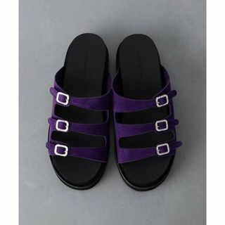 ユナイテッドアローズ(UNITED ARROWS)の【PURPLE】3ライン スエード ミュール(その他)