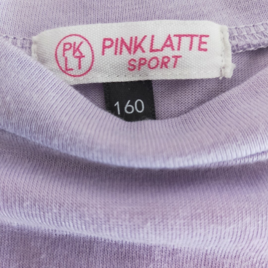 ピンクラテ　160サイズ　ロングＴシャツ キッズ/ベビー/マタニティのキッズ服女の子用(90cm~)(Tシャツ/カットソー)の商品写真
