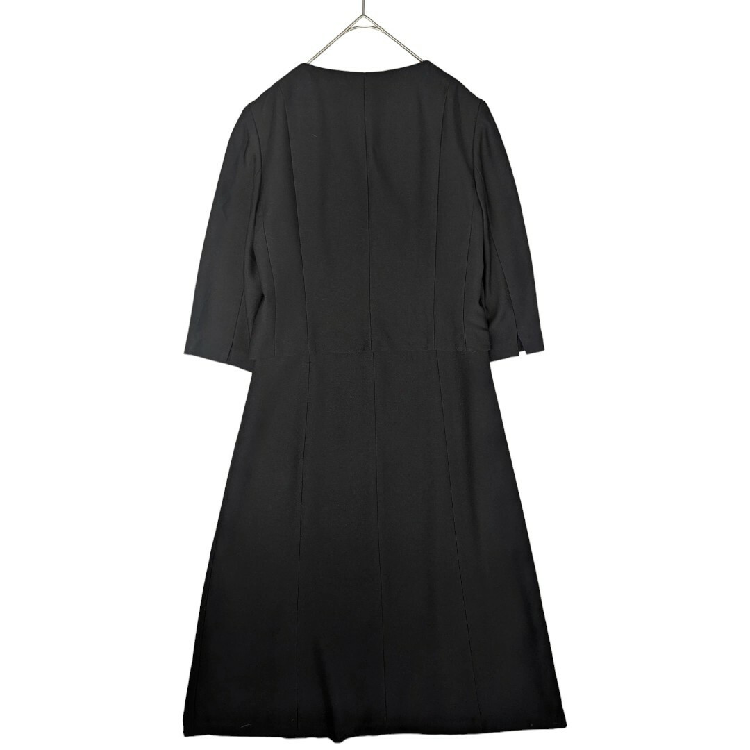 LANVIN(ランバン)の定価143,000円【美品】ランバンLANVIN ブラックフォーマル ワンピース レディースのフォーマル/ドレス(礼服/喪服)の商品写真