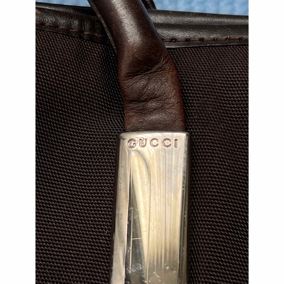 Gucci(グッチ)のGUCCI ナイロンバッグ　ブラウン レディースのバッグ(トートバッグ)の商品写真