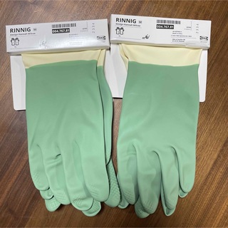 イケア(IKEA)のIKEAゴム手袋　Mサイズ×２(収納/キッチン雑貨)