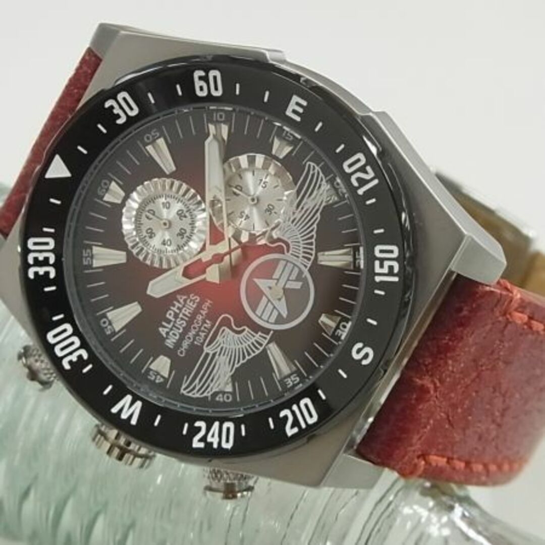 ALPHA INDUSTRIES(アルファインダストリーズ)のアルファインダストリーズ AL502M-4 クロノグラフ メンズ腕時計 新品 メンズの時計(腕時計(アナログ))の商品写真